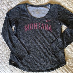 Nike Dri-fit Montana scoop neck long sleeve, M